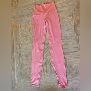 Pink Savannah lululemon align high rise pant 25” size 2